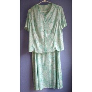 Super Cute - Womens Vtg 80s Skirt Suit Dress - 2 Piece Set by Blair - Size 16.